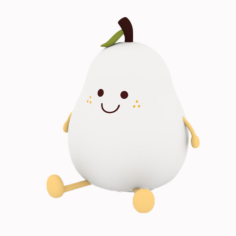 LED Pear Fruit Night Light USB Rechargeable