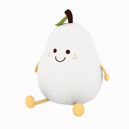 LED Pear Fruit Night Light USB Rechargeable